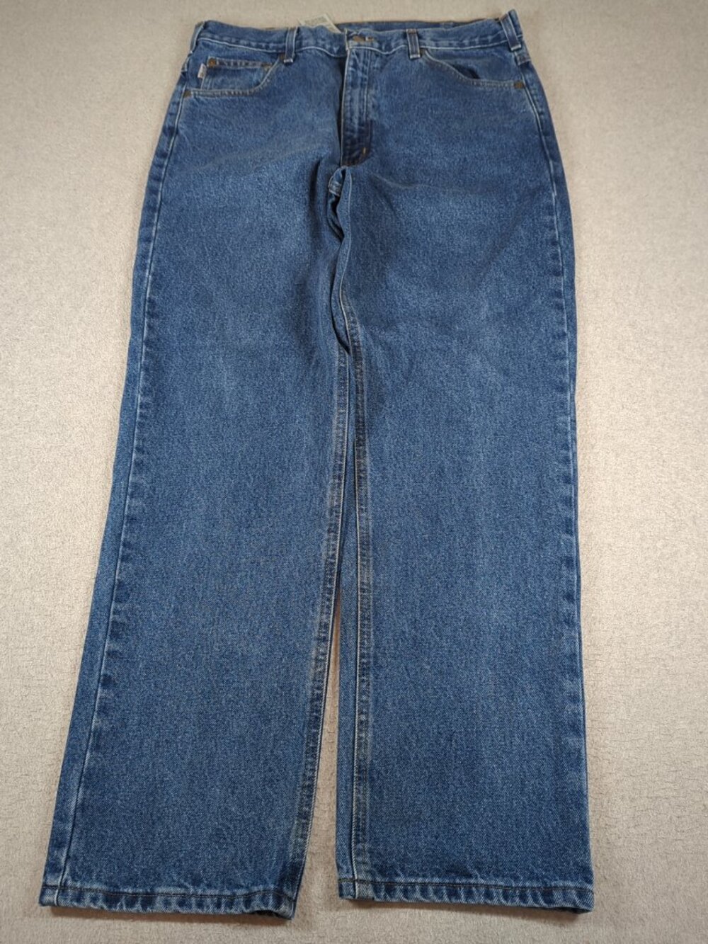 Carhartt Relaxed Fit Jeans Men's 36x32 Blue Denim Workwear B160 DST